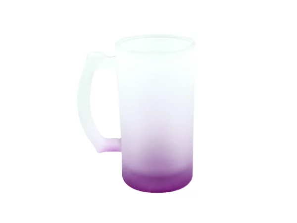 11oz glass straight mug-gradient color,frosted