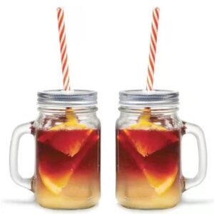 Mason Jar with handle(Clear)