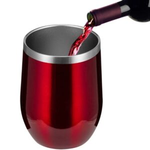 Stainless Steel Stemless Wine Cup with Lid