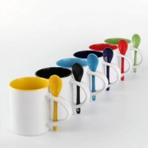 11oz Color Sublimation Spoon Mug