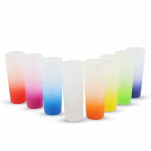 3oz shot glass gradually changing color